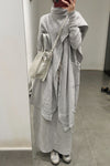 Daniel Andresen Knit Skirt Collection Handmade in Belgium DA-CARDINAL-HUI 1 Virgin wool Grey PDA7